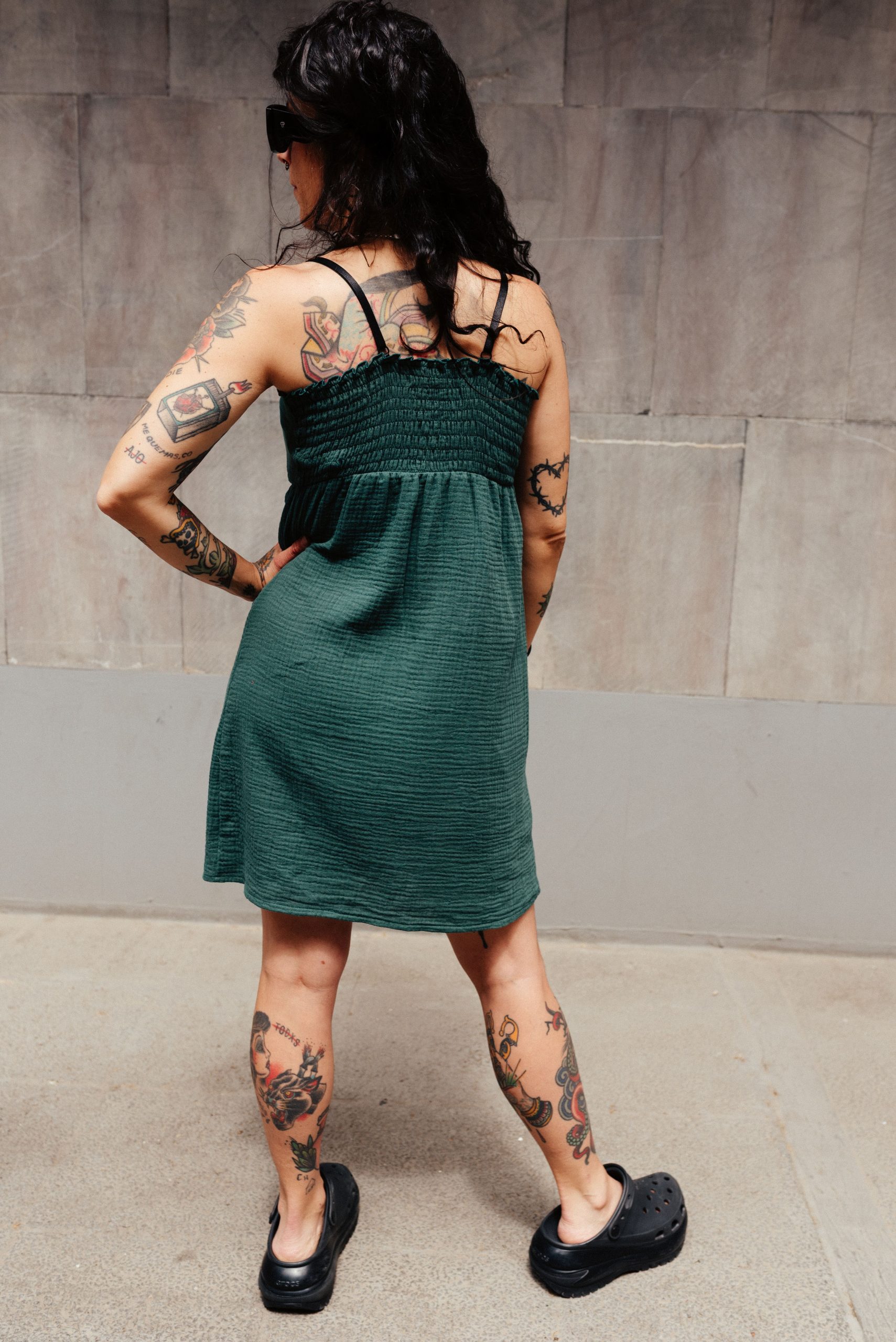 Vestido Button ▼  Verde