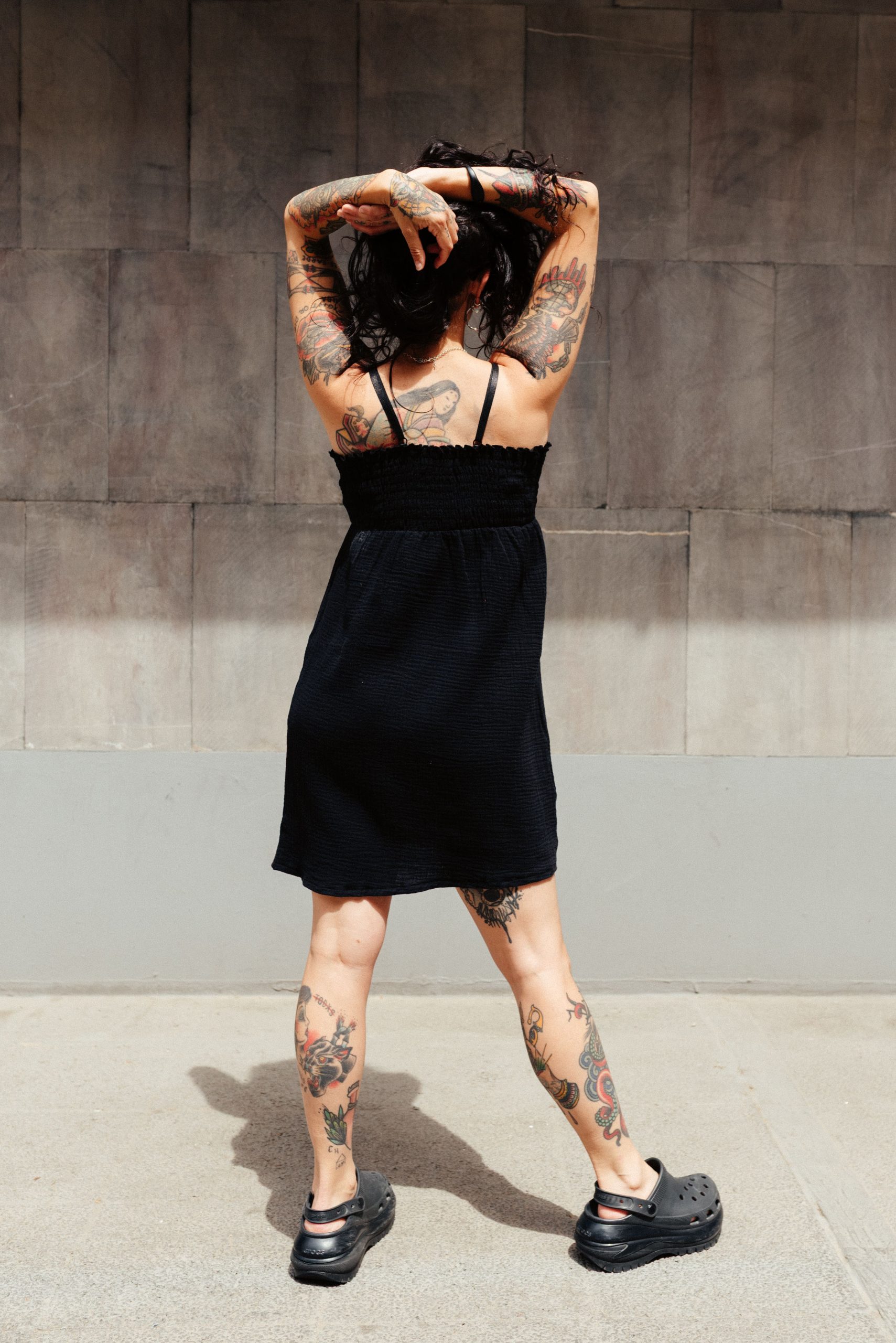 Vestido Button ▼  Negro