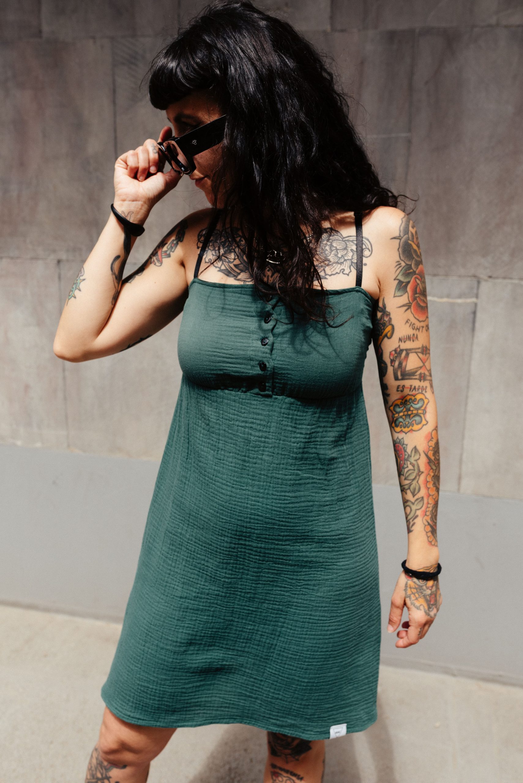 Vestido Button ▼  Verde