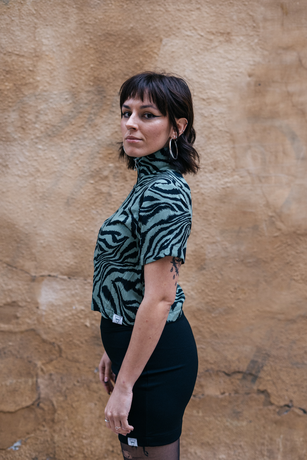 Camisa ▼ GREEN BLACK ZEBRA